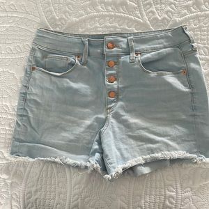 Universal Thread denim Jean shorts. High waisted. Button fly. Size 29.